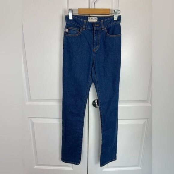 FIORUCCI Blue Straight Leg Hi Rise Jeans Size 26 - Picture 12 of 13